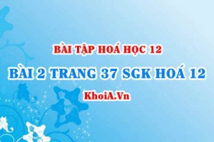 Bài 2 trang 37 SGK Hoá 12: Nội dung về CacboHidrat
